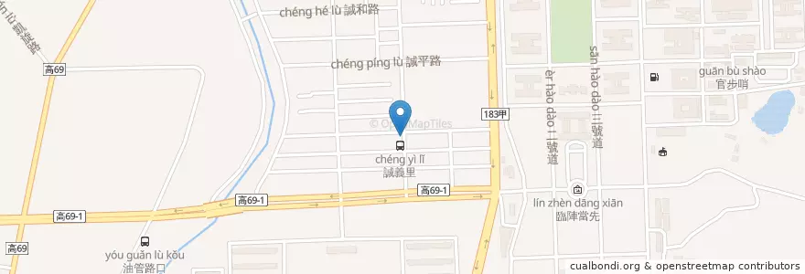 Mapa de ubicacion de 29廚房 en Taiwan, Kaohsiung, 鳳山區.