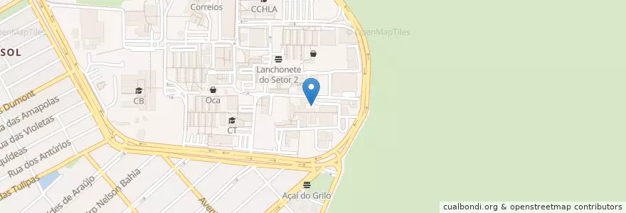 Mapa de ubicacion de Estacionamento II NTI na Rua das Engenharias en ブラジル, 北東部地域, リオグランデ・ド・ノルテ, Região Geográfica Intermediária De Natal, Microrregião De Natal, ナタール.