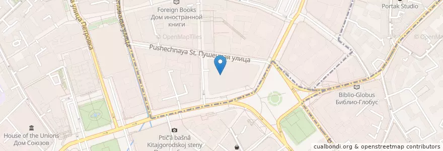 Mapa de ubicacion de Teddy Bar en روسيا, Центральный Федеральный Округ, Москва, Центральный Административный Округ, Тверской Район.