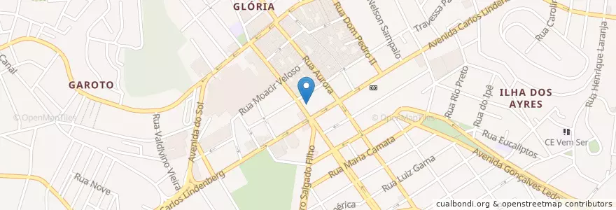 Mapa de ubicacion de coxinha gigante 2,50 en ブラジル, 南東部地域, エスピリト サント, Região Geográfica Intermediária De Vitória, Região Metropolitana Da Grande Vitória, ヴィラ・ヴェーリャ, Microrregião Vitória.