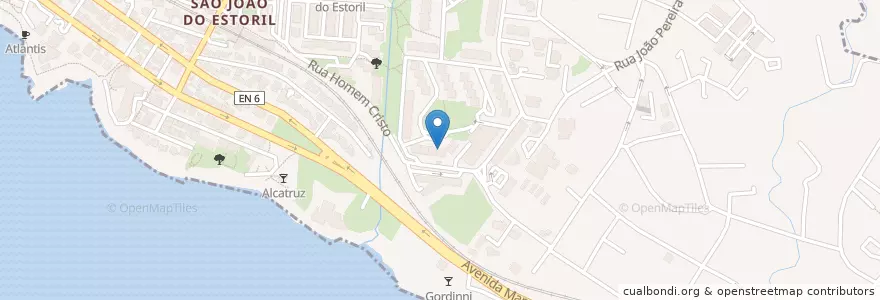 Mapa de ubicacion de Crew Bar en 포르투갈, Área Metropolitana De Lisboa, Lisboa, Grande Lisboa, Cascais, Cascais E Estoril.