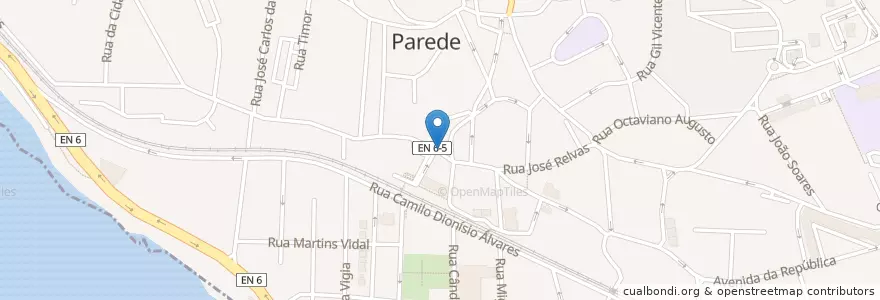 Mapa de ubicacion de Casinha Almeida en البرتغال, Área Metropolitana De Lisboa, Lisboa, Grande Lisboa, Cascais.
