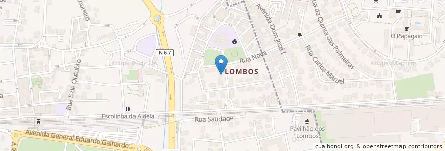 Mapa de ubicacion de Café do Meio en Portugal, Metropolregion Lissabon, Lissabon, Großraum Lissabon, Cascais, Carcavelos E Parede.