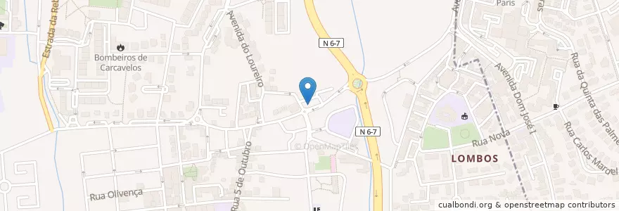 Mapa de ubicacion de Centro de Medicina Laboratorial - Germano Sousa en البرتغال, Área Metropolitana De Lisboa, Lisboa, Grande Lisboa, Cascais, Carcavelos E Parede.