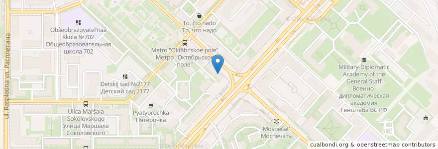 Mapa de ubicacion de Здорр en Russia, Distretto Federale Centrale, Москва, Северо-Западный Административный Округ, Район Щукино.