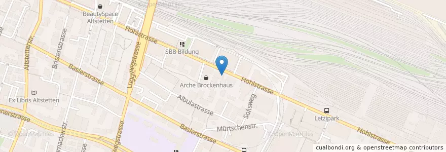 Mapa de ubicacion de Chez Oskar - Bowls & Sandwiches en Suíça, Zurique, Bezirk Zürich, Zürich.