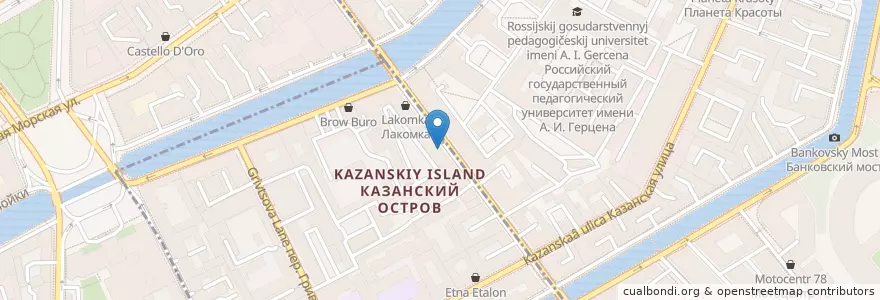 Mapa de ubicacion de Drink dreams en Rusia, Северо-Западный Федеральный Округ, Óblast De Leningrado, San Petersburgo, Адмиралтейский Район, Сенной Округ.