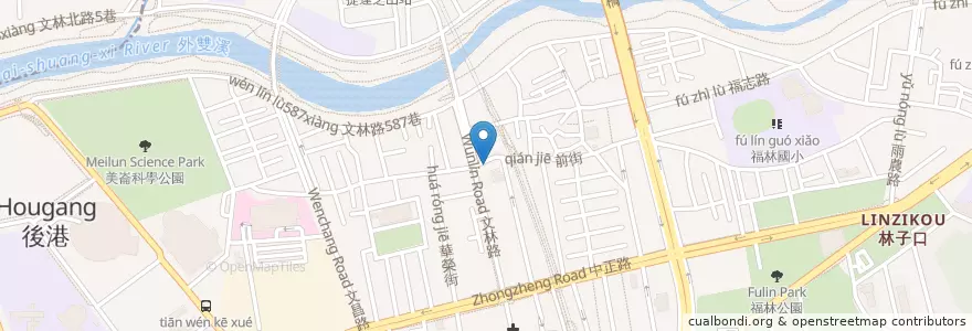 Mapa de ubicacion de 小劉排骨飯 en Taiwán, Nuevo Taipéi, Taipéi, 士林區.