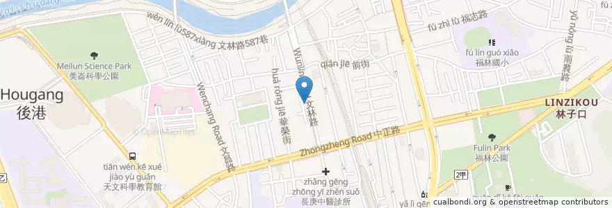 Mapa de ubicacion de 士林9份芋圓 en Taiwan, 新北市, Taipei, 士林區.
