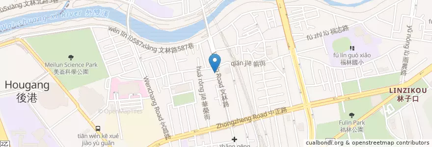 Mapa de ubicacion de 茂盛蔘藥行 en Taiwan, 新北市, Taipei, 士林區.