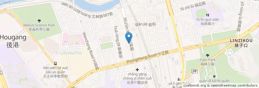 Mapa de ubicacion de 榮清耳鼻喉科診所 en تایوان, 新北市, تایپه, 士林區.