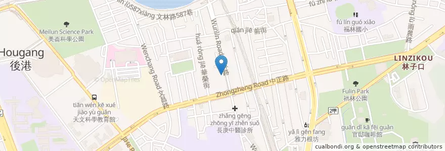 Mapa de ubicacion de 天道幼兒園 en تایوان, 新北市, تایپه, 士林區.