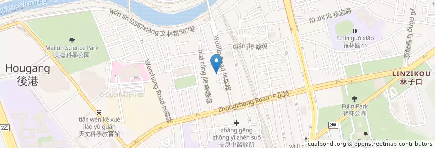 Mapa de ubicacion de 士林復建科診所 en Taïwan, Nouveau Taipei, Taipei, District De Shilin.