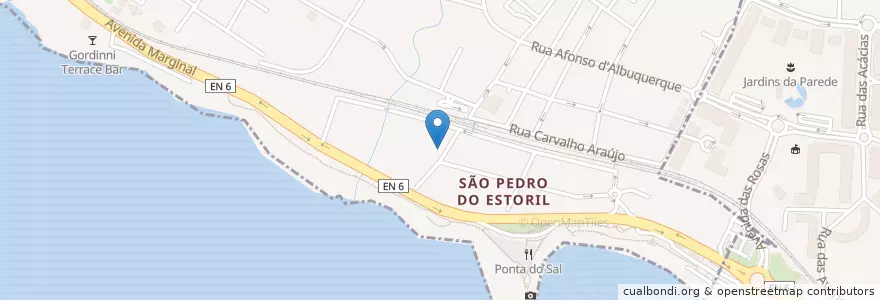 Mapa de ubicacion de Clínica PlumoEstoril en ポルトガル, Área Metropolitana De Lisboa, Lisboa, Grande Lisboa, Cascais, Cascais E Estoril.