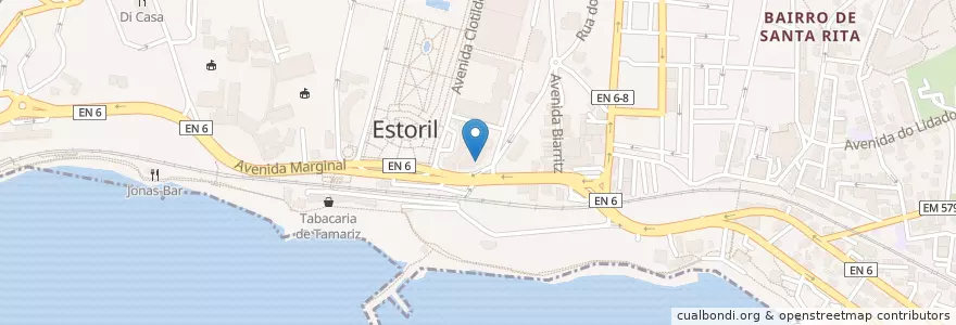 Mapa de ubicacion de Massa Fina en 포르투갈, Área Metropolitana De Lisboa, Lisboa, Grande Lisboa, Cascais, Cascais E Estoril.