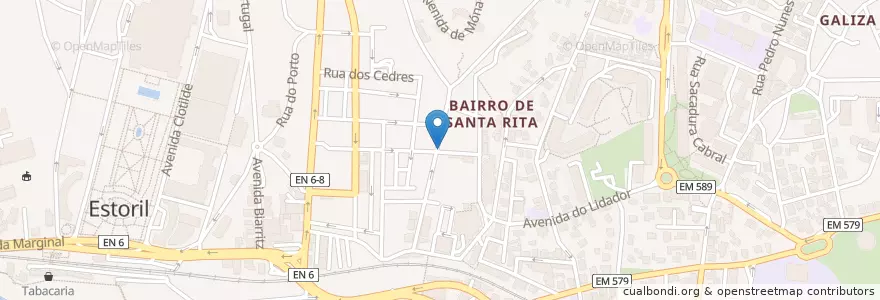 Mapa de ubicacion de Casa da Maria en Portekiz, Área Metropolitana De Lisboa, Lisboa, Grande Lisboa, Cascais, Cascais E Estoril.