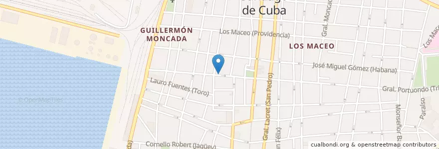 Mapa de ubicacion de Colegio "La Salle" en کوبا, Santiago De Cuba, Santiago De Cuba, Ciudad De Santiago De Cuba.