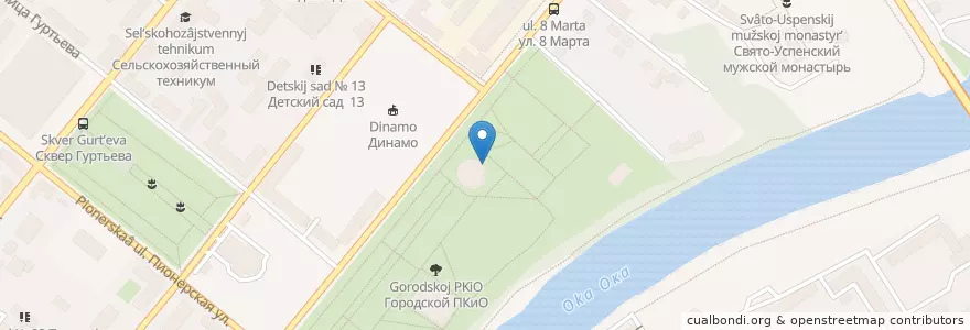 Mapa de ubicacion de 100 дней лета en Rusland, Centraal Federaal District, Oblast Orjol, Орловский Район, Городской Округ Орёл.