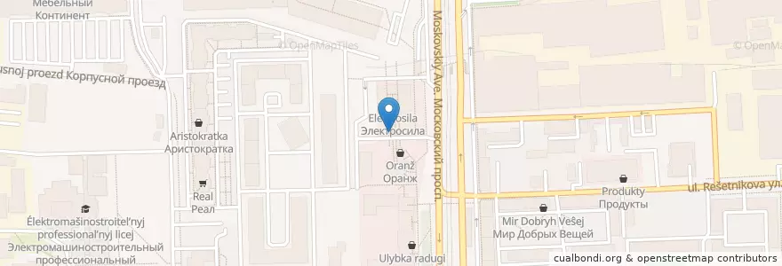 Mapa de ubicacion de Теремок en Russia, Northwestern Federal District, Leningrad Oblast, Saint Petersburg, Московский Район, Округ Московская Застава.