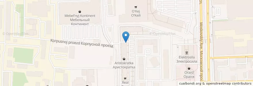 Mapa de ubicacion de Floss Boss en Russland, Föderationskreis Nordwest, Oblast Leningrad, Sankt Petersburg, Moskauer Rajon, Округ Московская Застава.