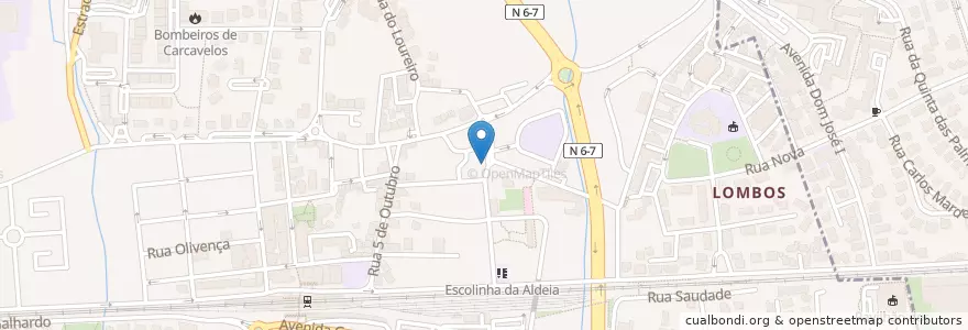 Mapa de ubicacion de Panisol en Portogallo, Área Metropolitana De Lisboa, Lisbona, Grande Lisboa, Cascais, Carcavelos E Parede.