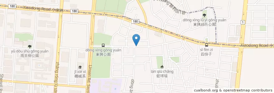 Mapa de ubicacion de 日食堂 en Taiwan, Tainan, North District.