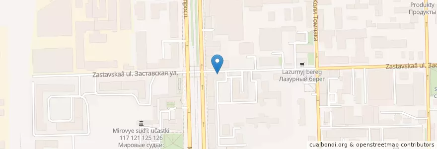 Mapa de ubicacion de Твоя шаверма en Russland, Föderationskreis Nordwest, Oblast Leningrad, Sankt Petersburg, Moskauer Rajon, Округ Московская Застава.