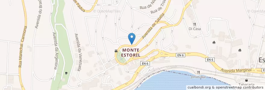 Mapa de ubicacion de TERTULIA DO MONTE en Portogallo, Área Metropolitana De Lisboa, Lisbona, Grande Lisboa, Cascais, Cascais E Estoril.
