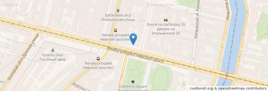 Mapa de ubicacion de SkillSet en Russia, Northwestern Federal District, Leningrad Oblast, Saint Petersburg, Центральный Район, Palace District.