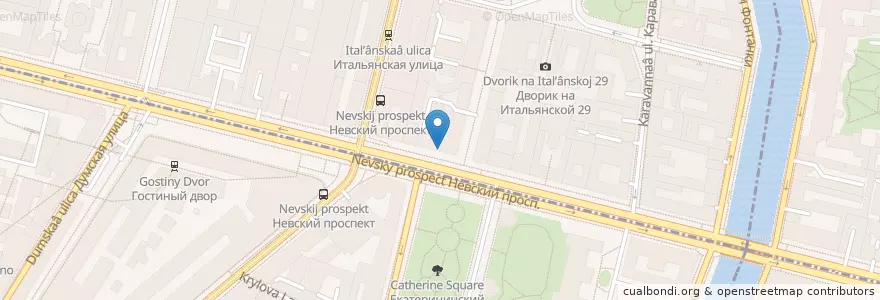 Mapa de ubicacion de Участковый пункт полиции en Russland, Föderationskreis Nordwest, Oblast Leningrad, Sankt Petersburg, Центральный Район, Palastviertel.