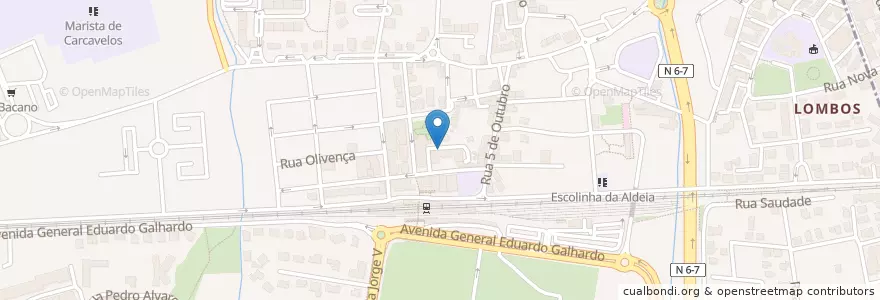 Mapa de ubicacion de Caixa Geral de Depósitos en ポルトガル, Área Metropolitana De Lisboa, Lisboa, Grande Lisboa, Cascais, Carcavelos E Parede.