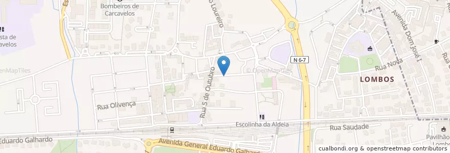 Mapa de ubicacion de Infantário ATL en پرتغال, Área Metropolitana De Lisboa, Lisboa, Grande Lisboa, Cascais, Carcavelos E Parede.