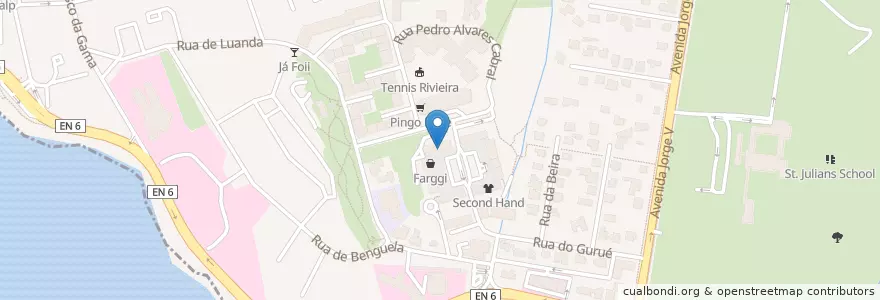 Mapa de ubicacion de O Futuro en Portugal, Área Metropolitana De Lisboa, Lisboa, Grande Lisboa, Cascais, Carcavelos E Parede.