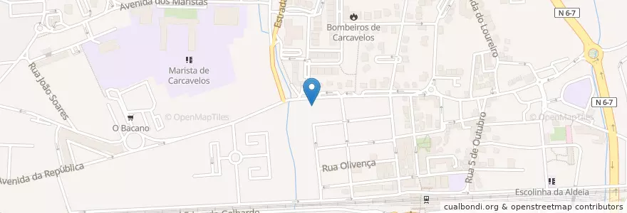 Mapa de ubicacion de Casa do sagrado Coração de jesus en 葡萄牙, Área Metropolitana De Lisboa, Lisboa, Grande Lisboa, Cascais, Carcavelos E Parede.