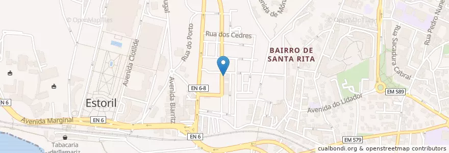 Mapa de ubicacion de Casa São Bartolomeu en 葡萄牙, Área Metropolitana De Lisboa, Lisboa, Grande Lisboa, Cascais, Cascais E Estoril.