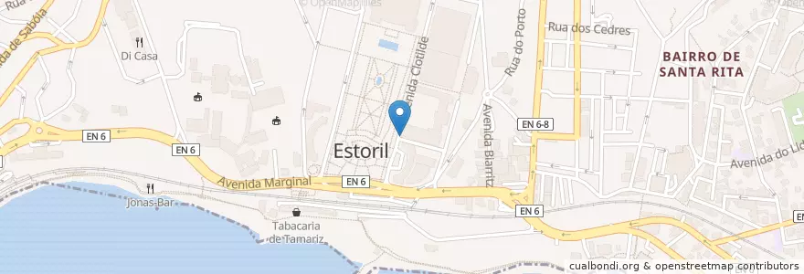 Mapa de ubicacion de Pinto's en Portugal, Metropolregion Lissabon, Lissabon, Großraum Lissabon, Cascais, Cascais E Estoril.