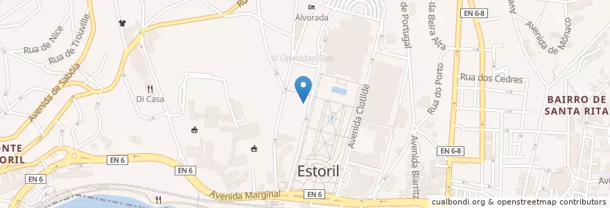 Mapa de ubicacion de Caixa Geral de Depósitos en 포르투갈, Área Metropolitana De Lisboa, Lisboa, Grande Lisboa, Cascais, Cascais E Estoril.
