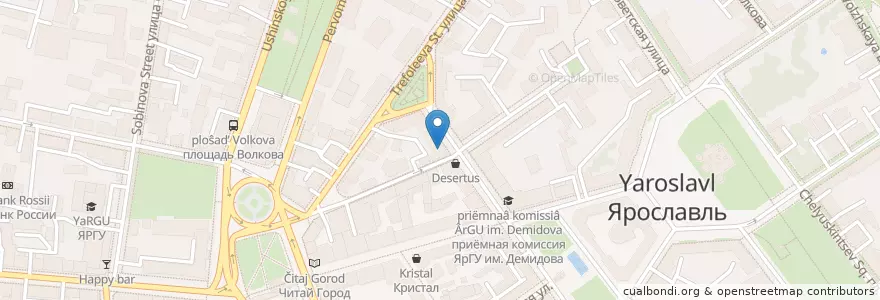 Mapa de ubicacion de Казанская аптека en Russia, Distretto Federale Centrale, Oblast' Di Jaroslavl', Ярославский Район, Городской Округ Ярославль.