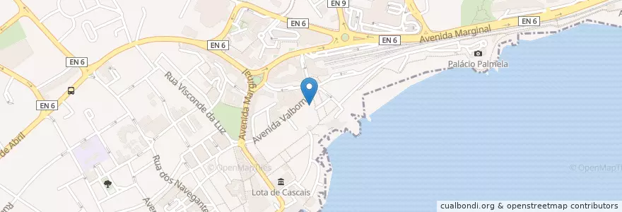 Mapa de ubicacion de Taberna Económica de Cascais en Portugal, Metropolregion Lissabon, Lissabon, Großraum Lissabon, Cascais, Cascais E Estoril.