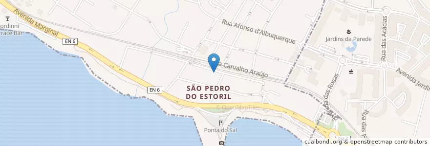 Mapa de ubicacion de Paco Bigotes en Portugal, Área Metropolitana De Lisboa, Lisboa, Grande Lisboa, Cascais, Cascais E Estoril.