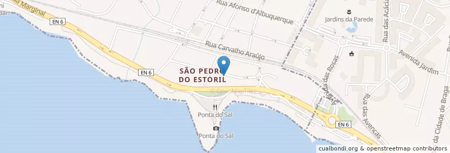Mapa de ubicacion de Brazilian Jiu-Jitsu en Португалия, Área Metropolitana De Lisboa, Лиссабон, Grande Lisboa, Cascais, Cascais E Estoril.