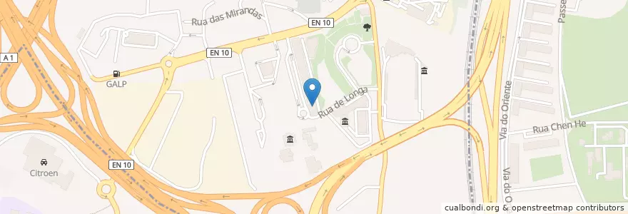 Mapa de ubicacion de Analor-Associação dos Naturais e Amigos da Loriga en 포르투갈, Área Metropolitana De Lisboa, Lisboa, Grande Lisboa, Loures, Sacavém E Prior Velho.