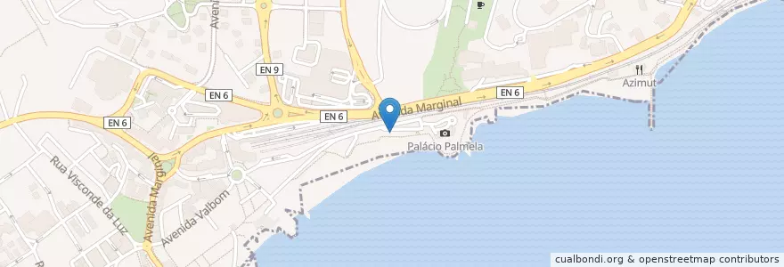 Mapa de ubicacion de Duche Bar en پرتغال, Área Metropolitana De Lisboa, Lisboa, Grande Lisboa, Cascais, Cascais E Estoril.