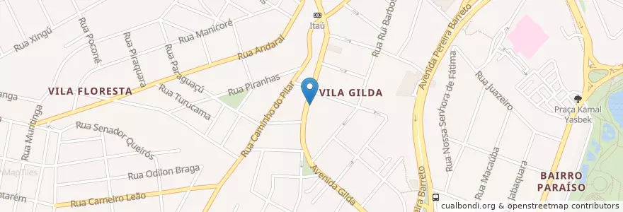 Mapa de ubicacion de Fulla's Brew Pub en Brazil, Southeast Region, São Paulo, Região Geográfica Intermediária De São Paulo, Região Metropolitana De São Paulo, Região Imediata De São Paulo, Santo André.