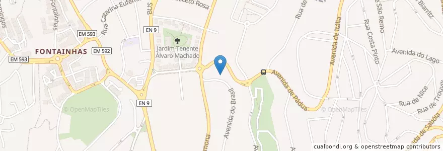 Mapa de ubicacion de Colégio Creste Ii - Jardim De Infância E 1º Ciclo Do Ensino Básico, Lda. en 포르투갈, Área Metropolitana De Lisboa, Lisboa, Grande Lisboa, Cascais, Cascais E Estoril.