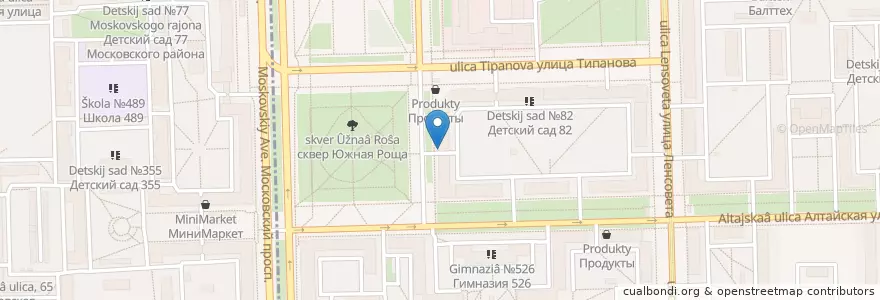 Mapa de ubicacion de Наше Место en Rusland, Северо-Западный Федеральный Округ, Oblast Leningrad, Sint-Petersburg, Московский Район, Округ Звёздное.