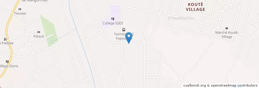 Mapa de ubicacion de Pharmacie de Sion en Кот-Д’Ивуар, Абиджан, Yopougon.