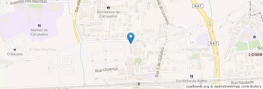 Mapa de ubicacion de Ortopedia Carcavelos en 포르투갈, Área Metropolitana De Lisboa, Lisboa, Grande Lisboa, Cascais, Carcavelos E Parede.