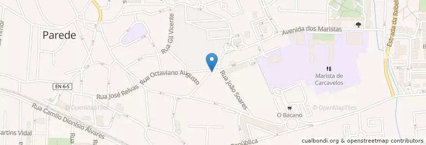Mapa de ubicacion de Centro médico Veterinário en البرتغال, Área Metropolitana De Lisboa, Lisboa, Grande Lisboa, Cascais, Carcavelos E Parede.
