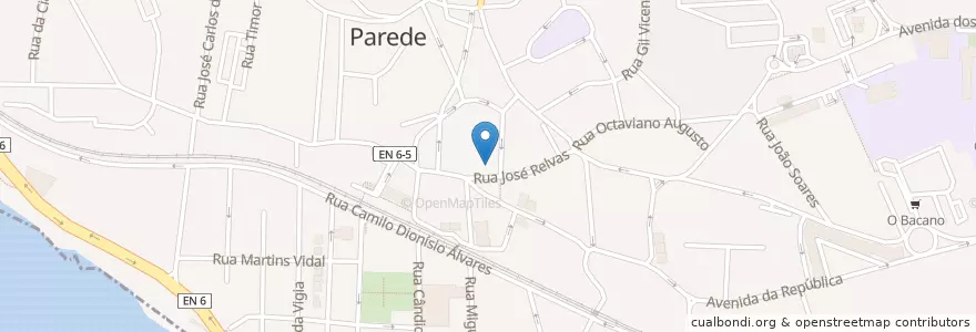 Mapa de ubicacion de Tony's Bar/ Tea Lounge en 葡萄牙, Área Metropolitana De Lisboa, Lisboa, Grande Lisboa, Cascais, Carcavelos E Parede.